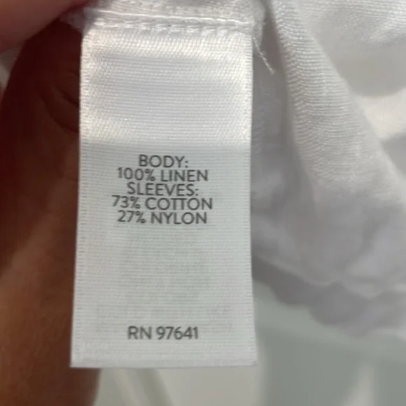 J. Jill Lace sleeved White Jacket Shirt - Picture 6 of 7